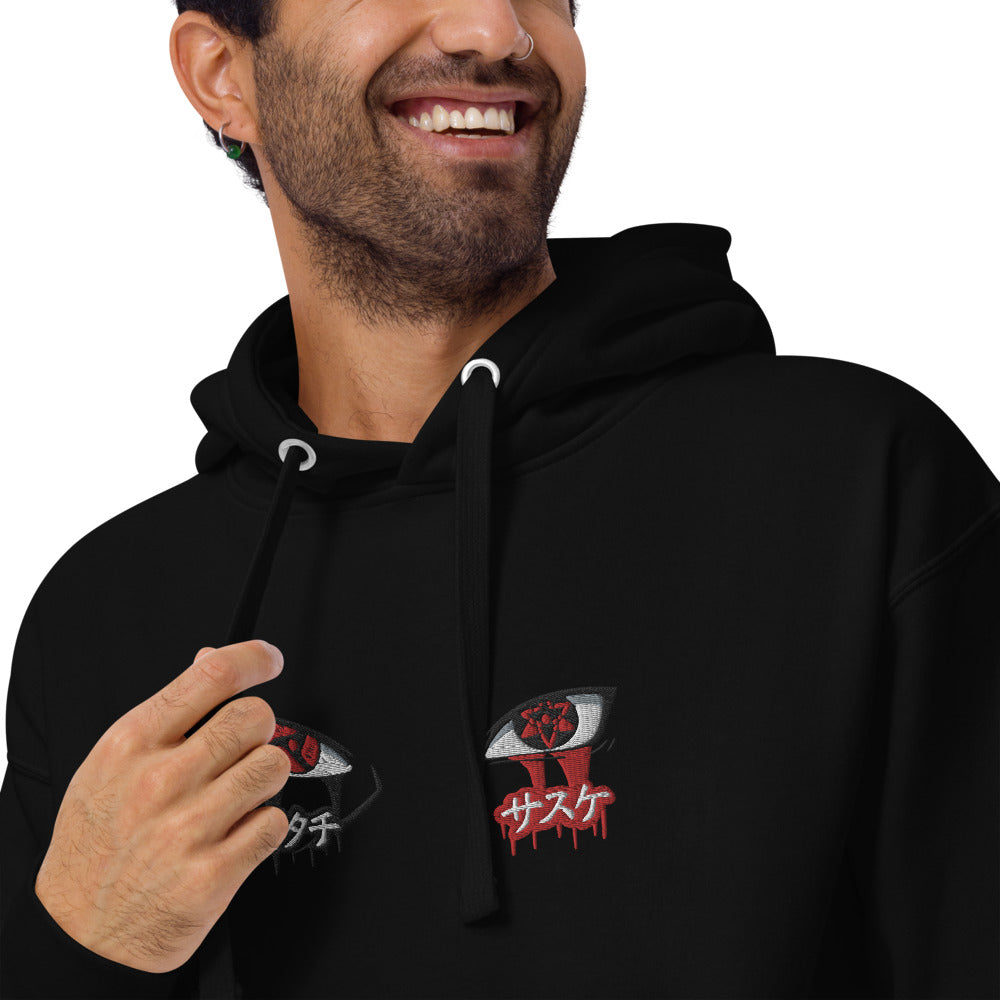 Hidden Leaf Shinobi - Black Flame Prodigy Avenger Ninja Blood Brothers Hoodie (Embroidered)