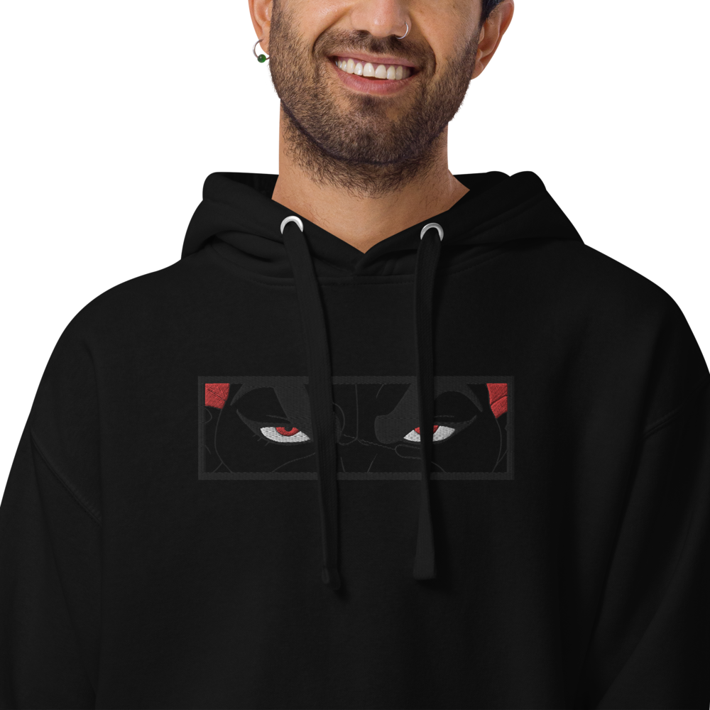 Baki - Yujiro Hanma Blackout Hoodie (bestickt)