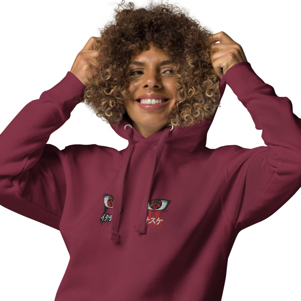 Hidden Leaf Shinobi - Black Flame Prodigy Avenger Ninja Blood Brothers Hoodie (Embroidered)