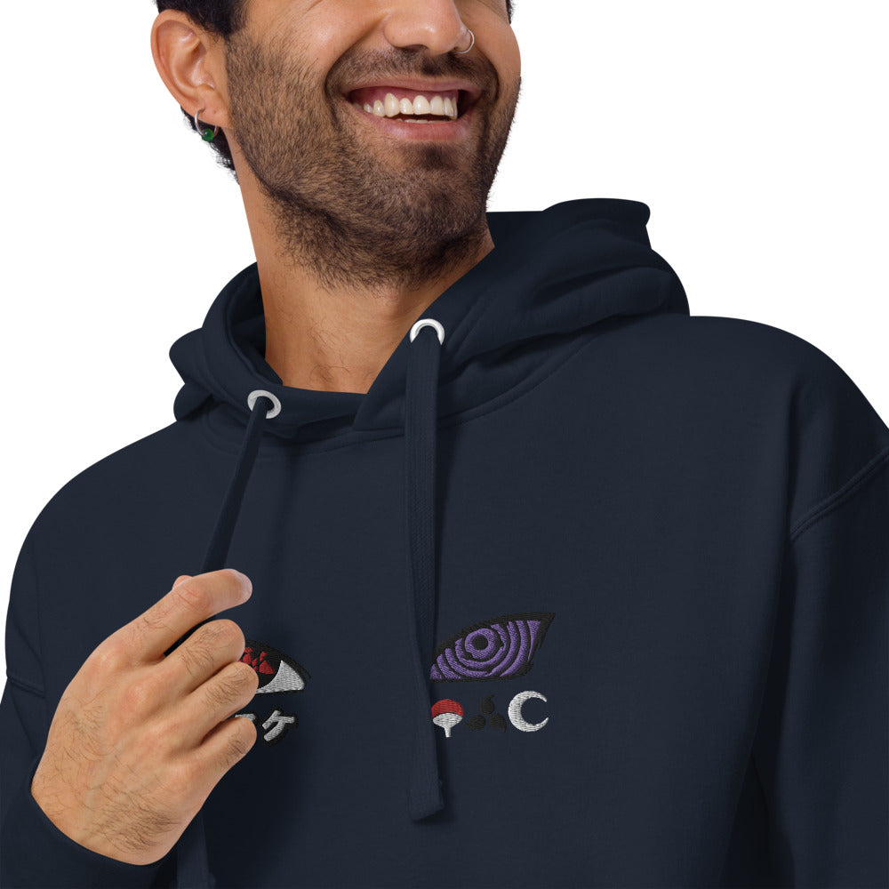 Sweat à capuche Naruto-L'éveil de Sasuke (brodé)