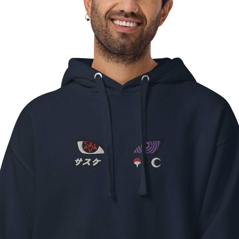 Sweat à capuche Naruto-L'éveil de Sasuke (brodé)