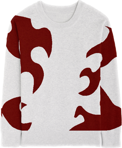 Pull tricoté à la main avec marque de malédiction du tueur de démons