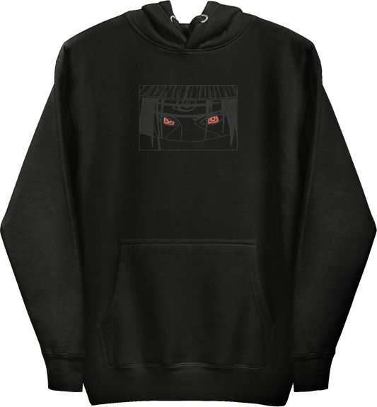 Hidden Leaf Shinobi - Black Flame Prodigy BLACKOUT FORSAKEN HOODIE V2 (EMBROIDERED)