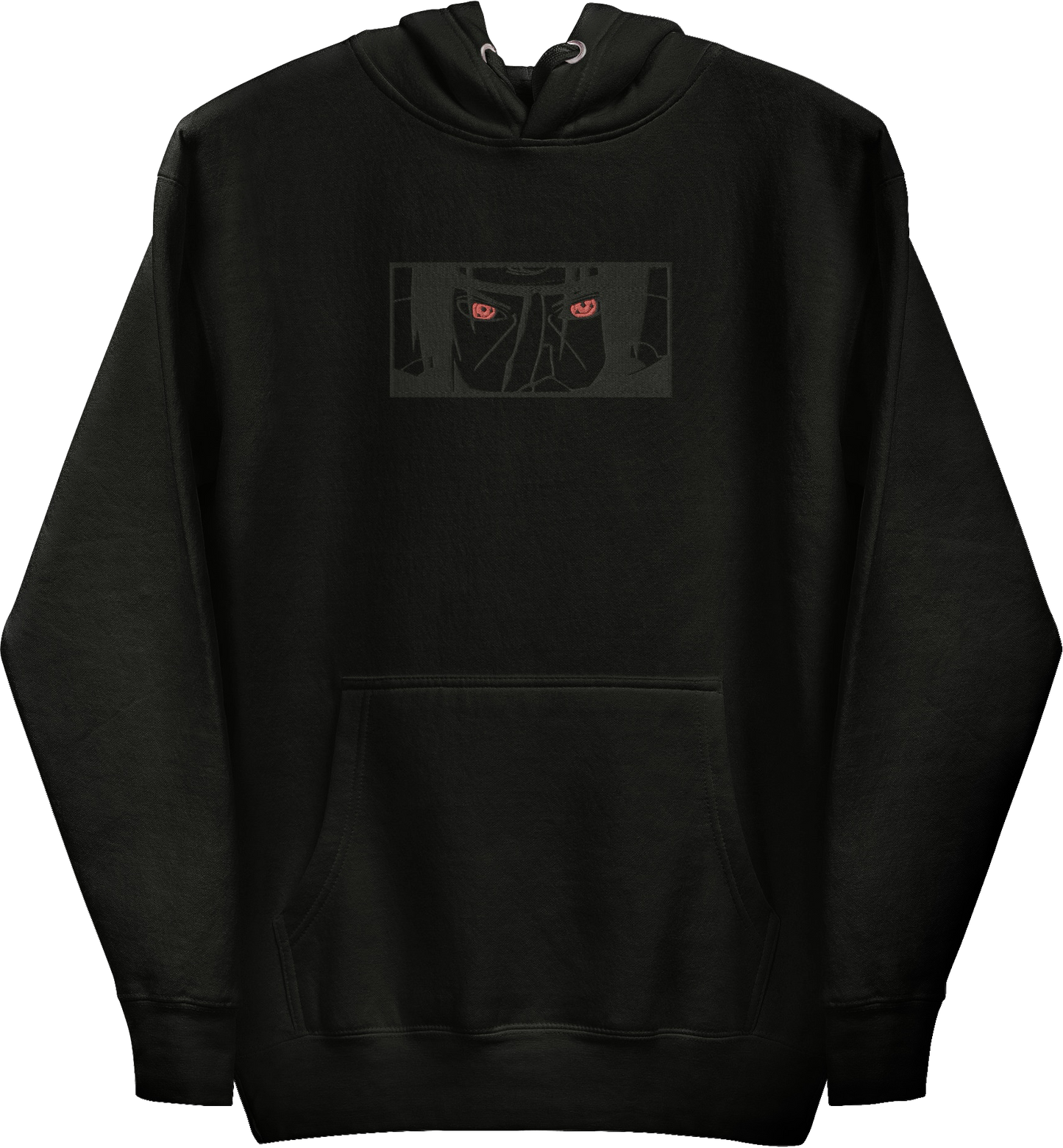 Hidden Leaf Shinobi - Black Flame Prodigy Blackout Embroidered Hoodie
