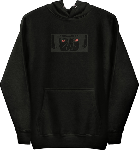 Hidden Leaf Shinobi - Black Flame Prodigy Blackout Embroidered Hoodie