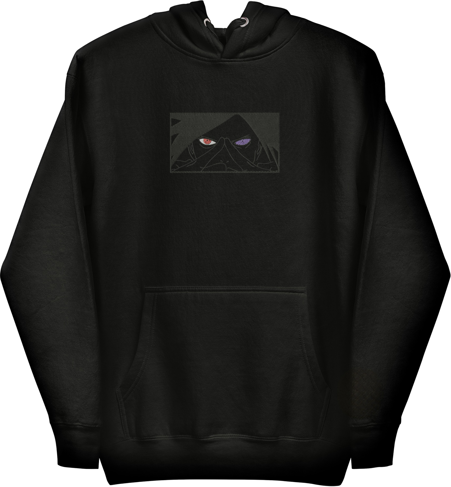 Hidden Leaf Shinobi Eternal Founder Blackout Embroidered Hoodie