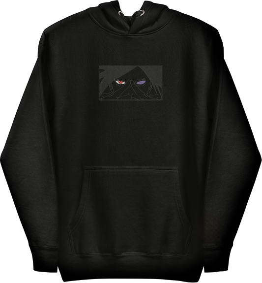 Hidden Leaf Shinobi Eternal Founder Blackout Embroidered Hoodie
