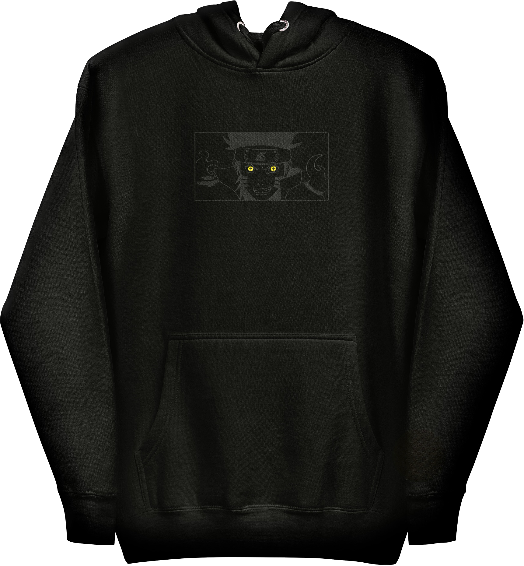 Hidden Leaf Shinobi Blackout Embroidered Hoodie
