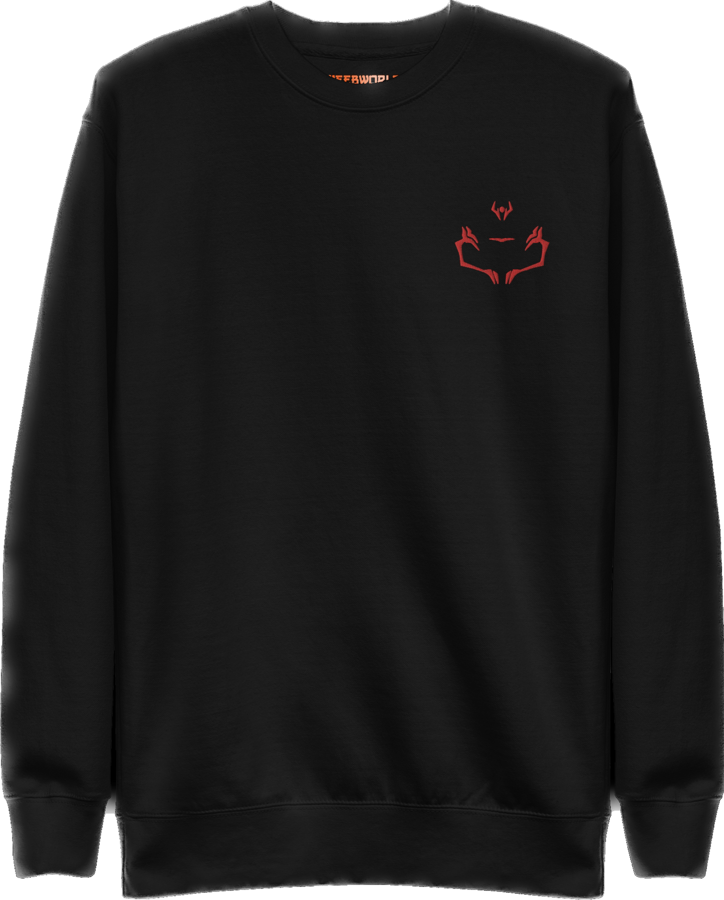 Tokyo Sorcery Sukuna Face Tattoo Embroidered Sweatshirt