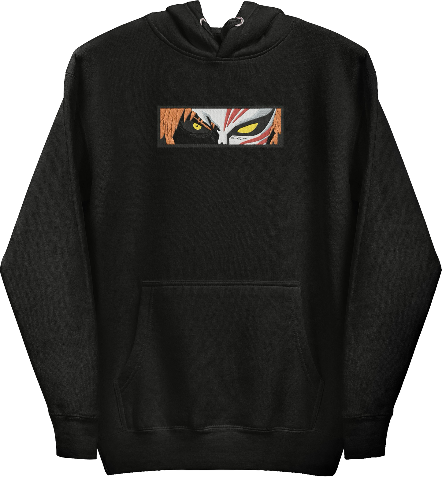Bleach Ichigo Kurosaki Hollow Blackout-Kapuzenpullover (bestickt)