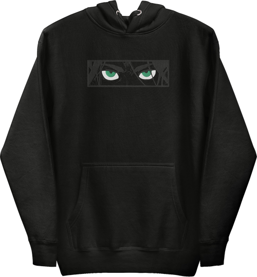 Sweat à capuche noir Eren Yeager Attack on Titan (brodé)
