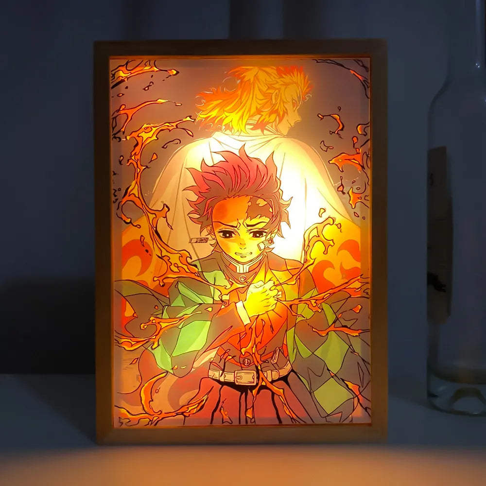 Tueur de démons | Kimetsu no Yaiba | Peinture lumineuse LED Kamado Tanjiro