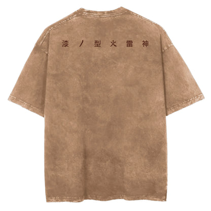 Blade of Demon Hunters Thunder Breather Master Vintage T-Shirt