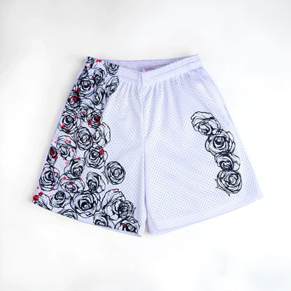 Cursed Flowers Mesh Shorts