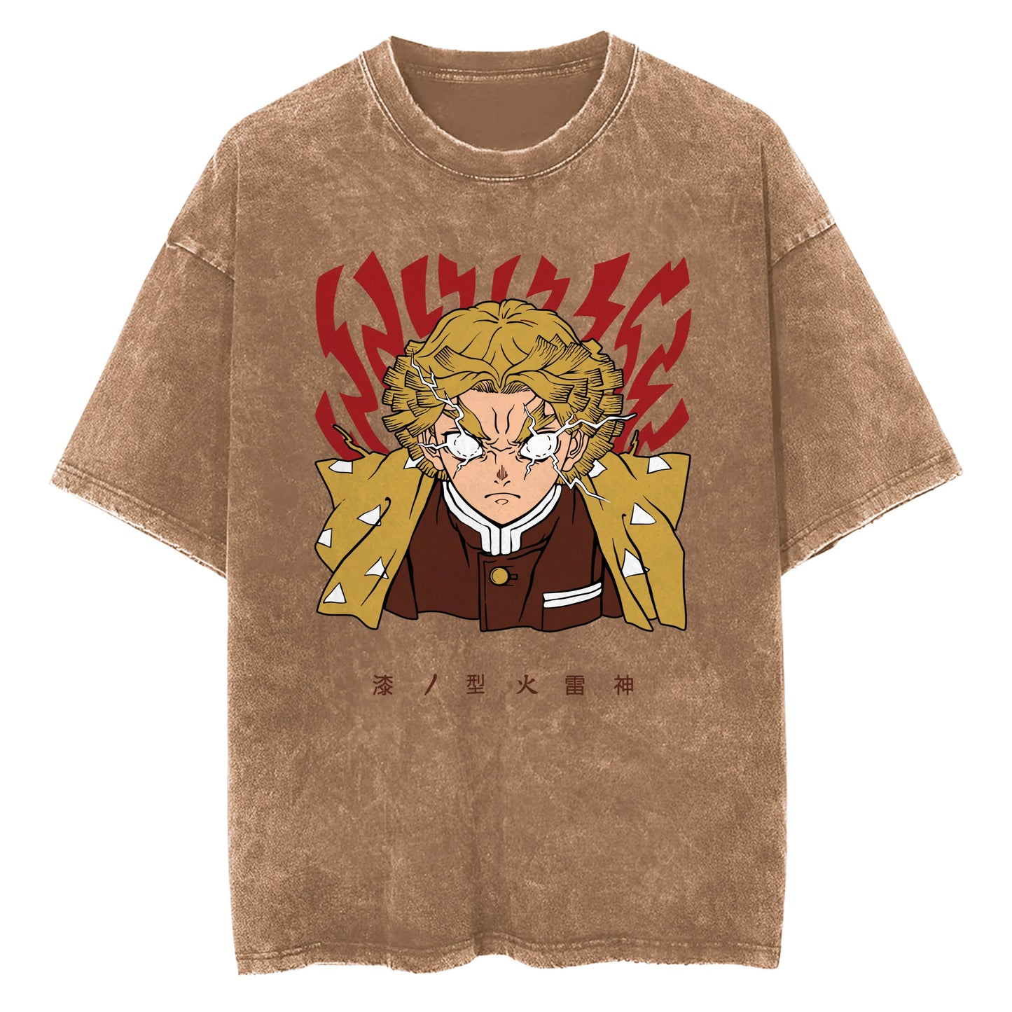 Blade of Demon Hunters Thunder Breather Rage V2 Vintage T-Shirt