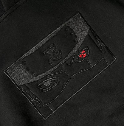 Naruto - Kakashi V2 Blackout Hoodie (Embroidered)