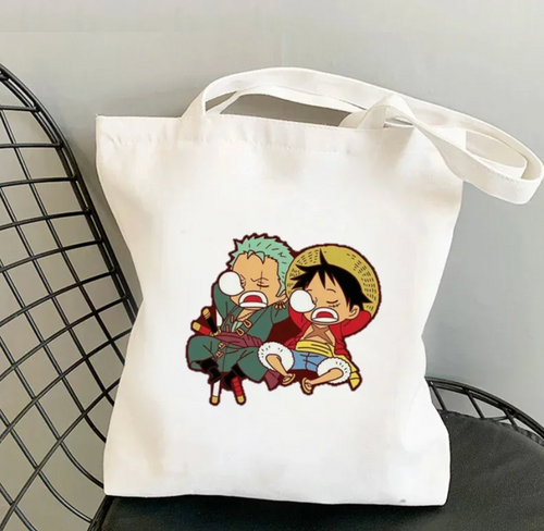 Borsa tote One Piece Luffy e Zoro