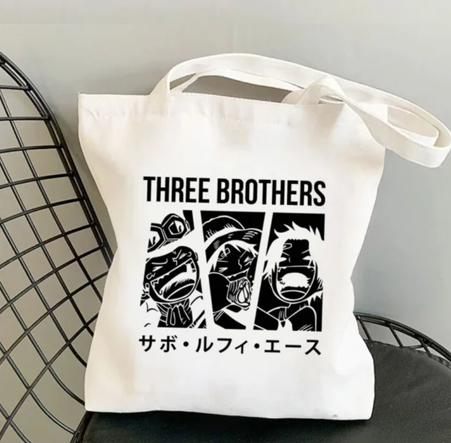 One Piece Three Brothers Tote Bag