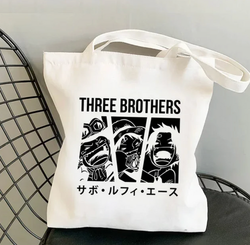 One Piece Three Brothers Tote Bag