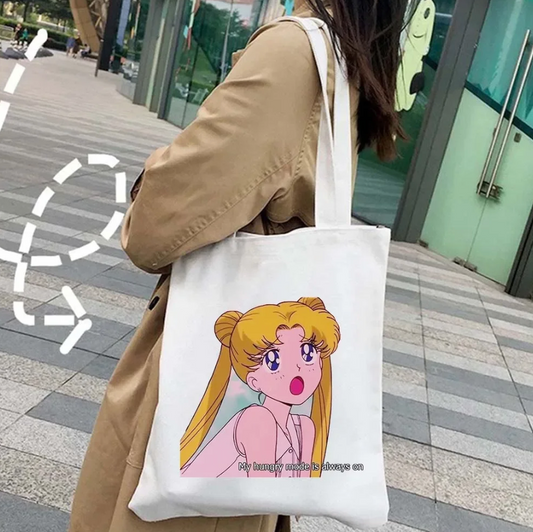 Sailor Moon Hungry Mode Tote Bag