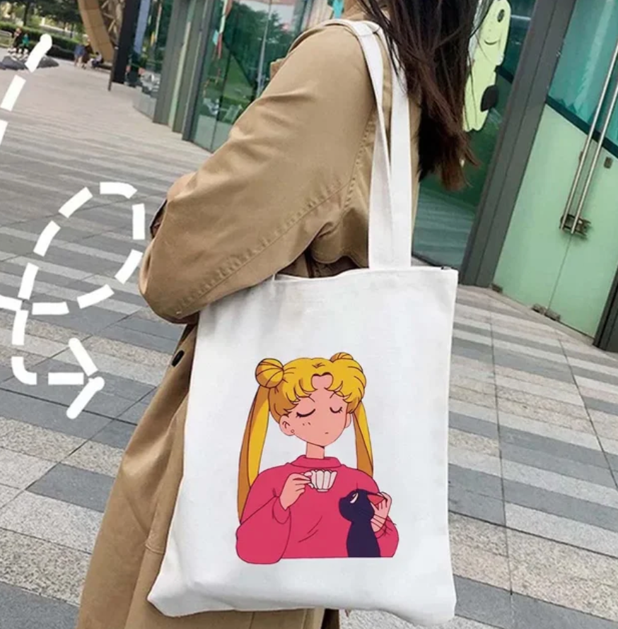 Sailor Moon & Luna V2 Tote Bag