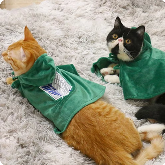 Attack on Titan Survey Corps Cat Cloak Hoodie Cosplay