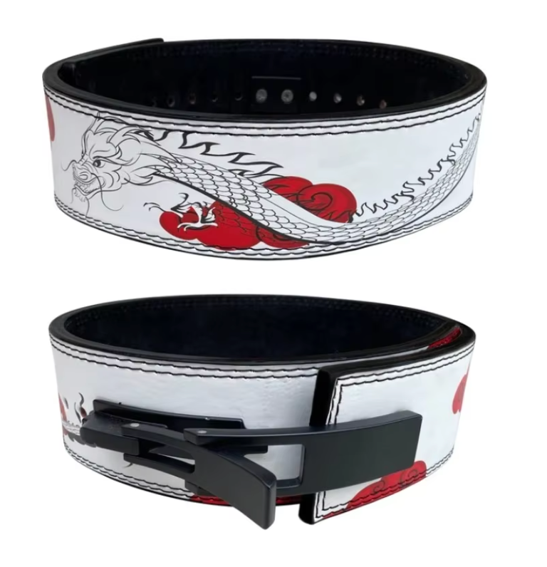 White Dragon Gym Lever Belt