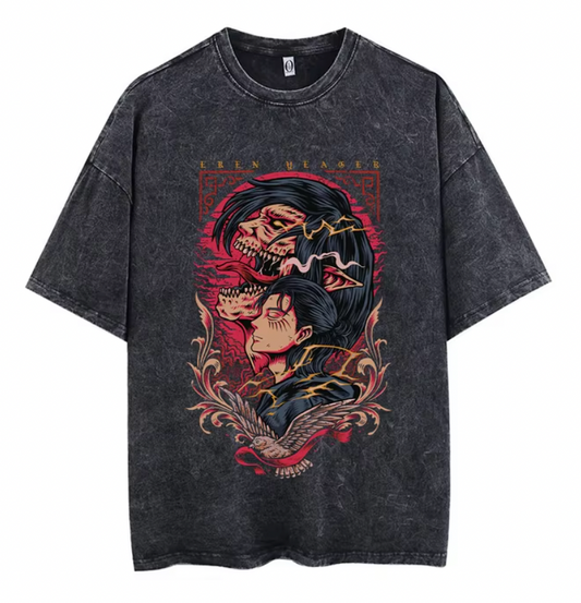Angriff auf Titan Eren Yeager Angriff Titan T-Shirt