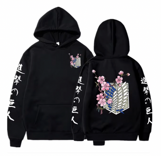 Attack on Titan Surveys Corps X Sakura Hoodie