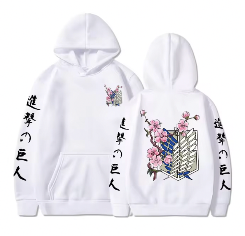 Attack on Titan Surveys Corps X Sakura Hoodie