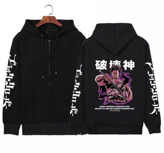 Black Clover Yami Sukehiro Zip-Up Hoodie