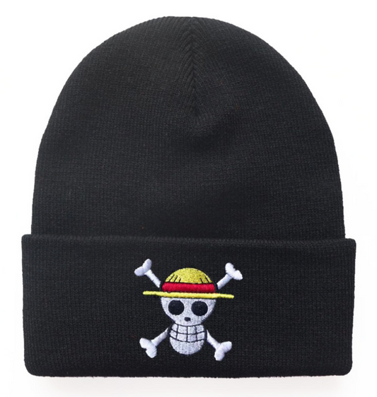 One Piece Straw Hat's Jolly Roger Embroidered Beanie