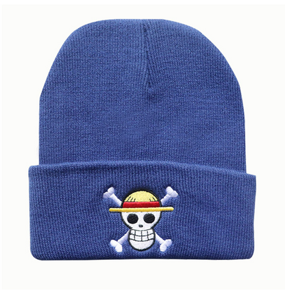 One Piece Straw Hat's Jolly Roger Embroidered Beanie