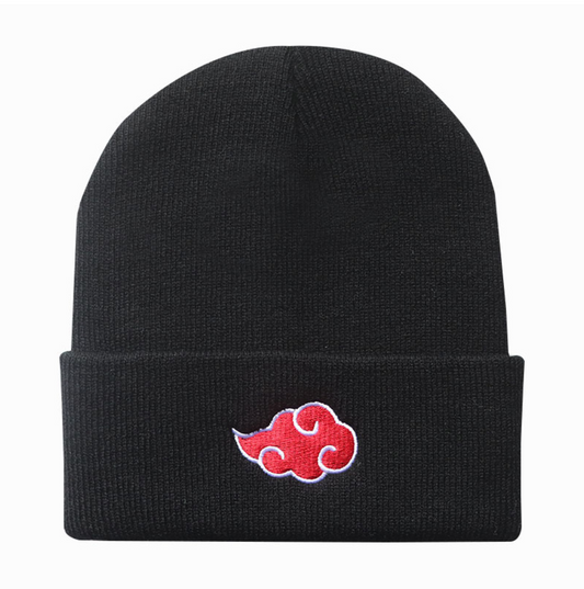 Beanie mit „Naruto Akatsuki“-Wolkenstickerei