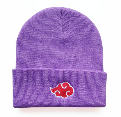 Beanie mit „Naruto Akatsuki“-Wolkenstickerei