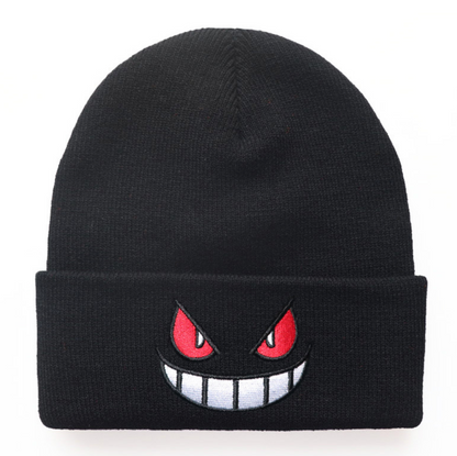 Phantom Smile Embroidered Beanie