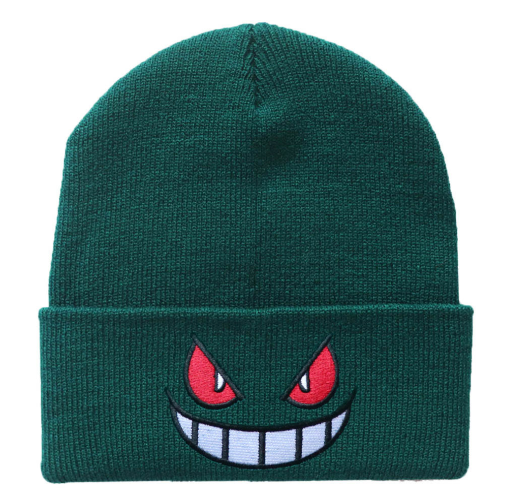 Phantom Smile Embroidered Beanie