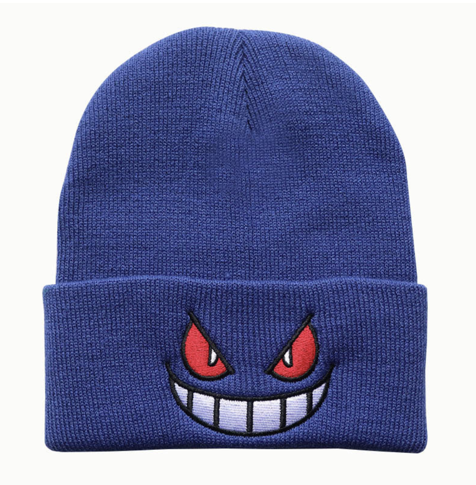 Phantom Smile Embroidered Beanie