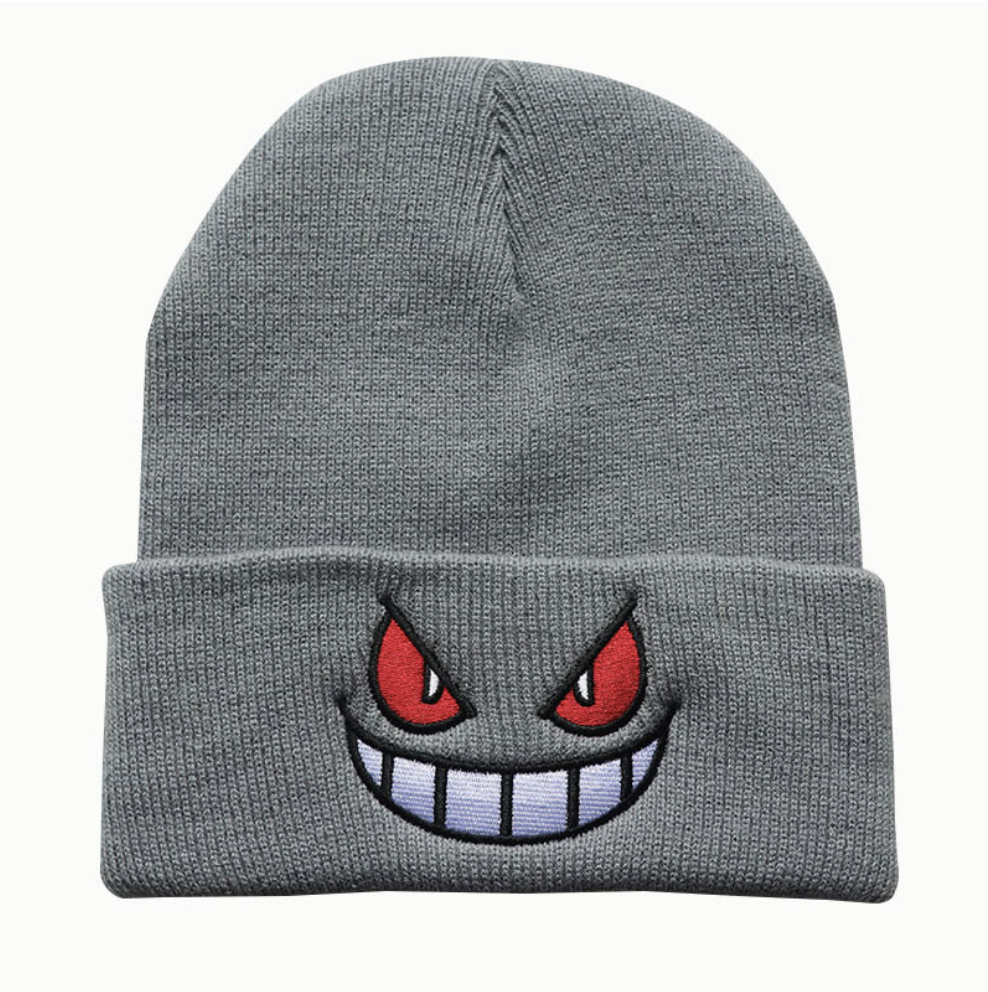 Phantom Smile Embroidered Beanie