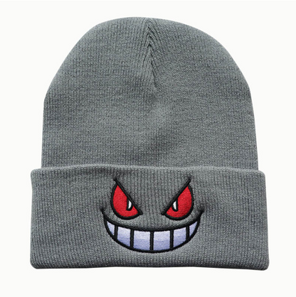 Phantom Smile Embroidered Beanie