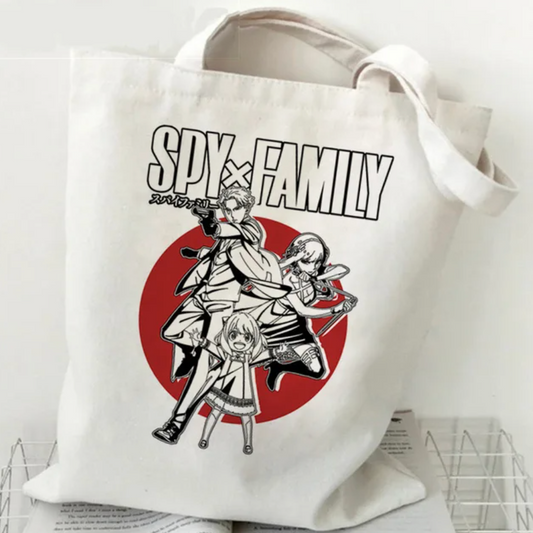 Spy x Family Retro Tote Bag