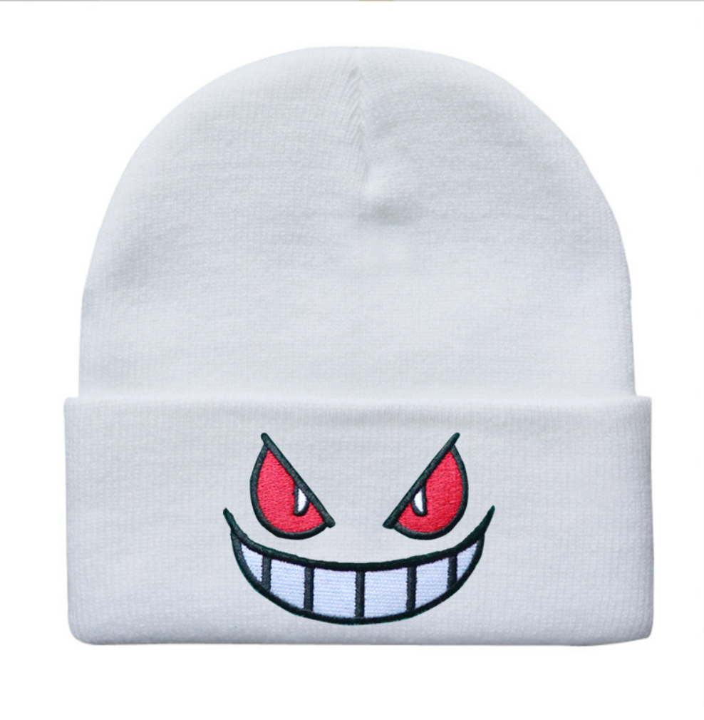 Phantom Smile Embroidered Beanie