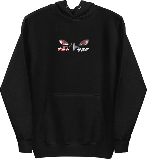 Kapuzenpullover „Naruto & Sasuke‘s Rage“ (bestickt)