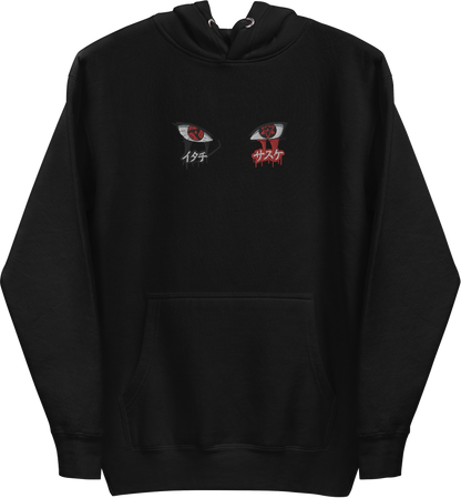 Naruto - Itachi & Sasuke Blood Brothers Hoodie (Embroidered)