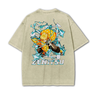 Blade of Demon Hunters Thunder Breather V2 Vintage T-Shirt