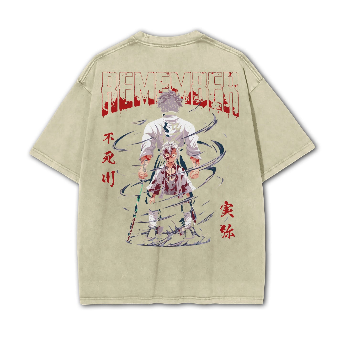 Blade of Demon Hunters Sanemi Shinazugawa Vintage T-Shirt