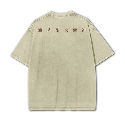 Blade of Demon Hunters Thunder Breather Master Vintage T-Shirt