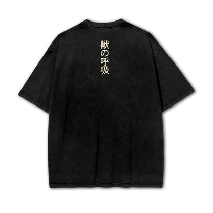 Blade of Demon Hunters Boar Head Fighter Hashibara V2 Vintage T-Shirt