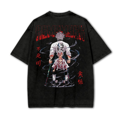 Blade of Demon Hunters Sanemi Shinazugawa Vintage T-Shirt