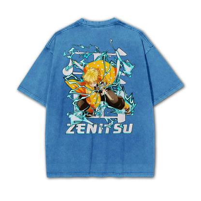 Blade of Demon Hunters Thunder Breather V2 Vintage T-Shirt